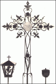 Grabkreuz mit Zubeh&ouml;r